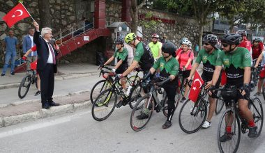 “Zafer’den Barış’a” pedalladılar