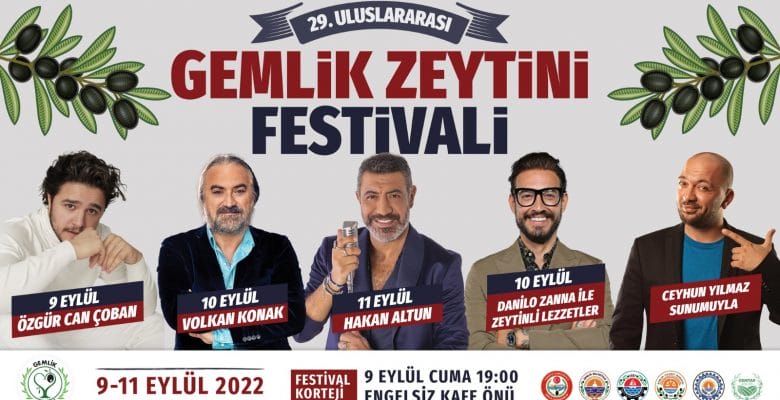 29. Uluslararası Gemlik Zeytini Festivali başlıyor