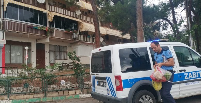Gemlik zabıtasından şefkat örneği