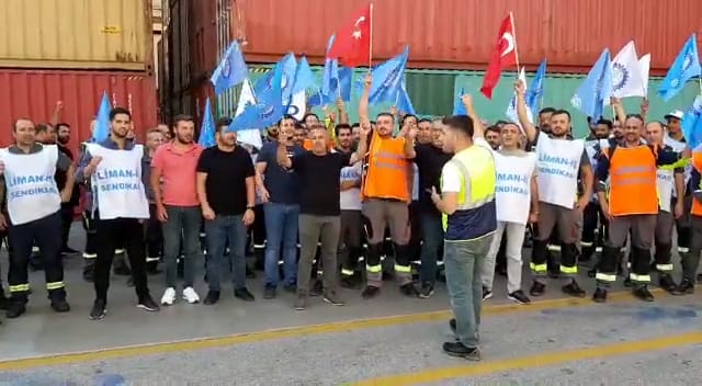 Gemlikli Liman İşçilerinden İngiliz Meslektaşlarına Destek