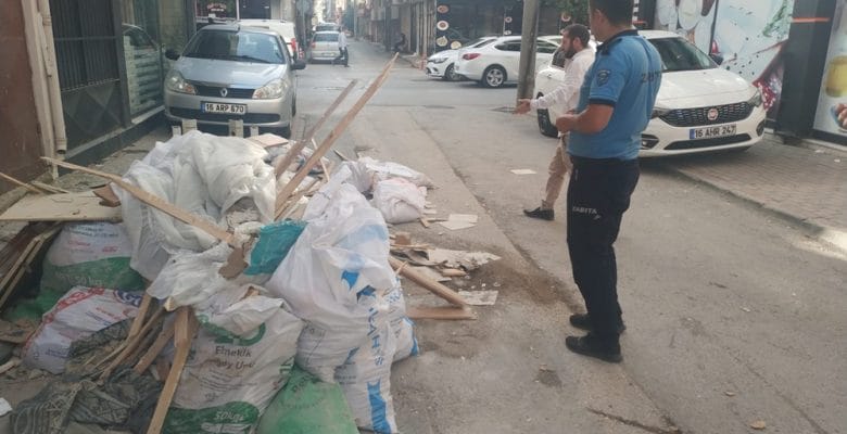 Gemlik’te inşaat atıklarına sıkı denetim