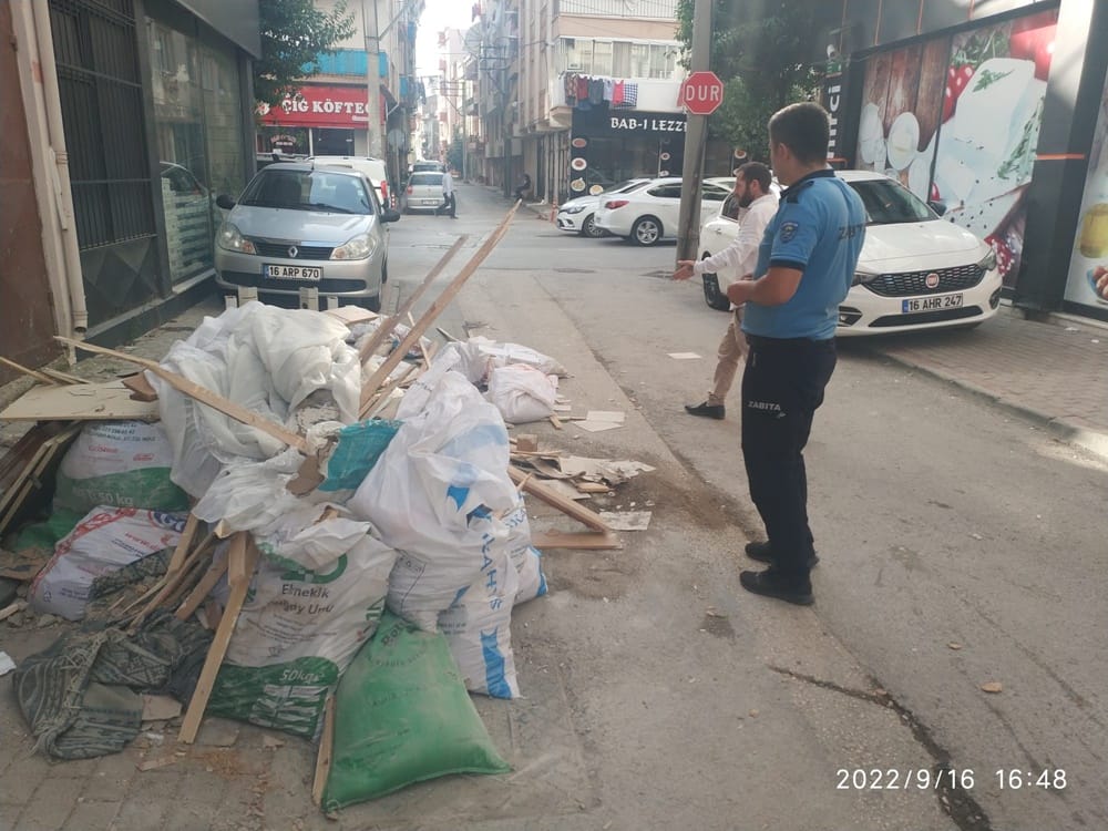 Gemlik’te inşaat atıklarına sıkı denetim