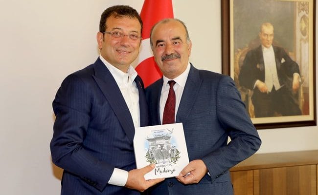 BAŞKAN TÜRKYILMAZ’DAN EKREM İMAMOĞLU’NA MÜTAREKE ZİYARETİ