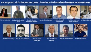 En başarılı bilim insanları listesinde BUÜ’den 13 akademisyen