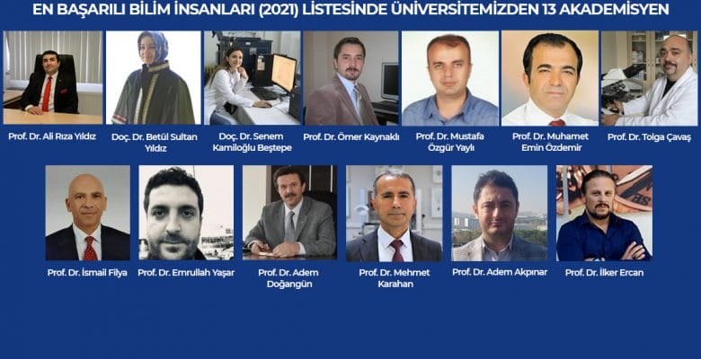 En başarılı bilim insanları listesinde BUÜ’den 13 akademisyen