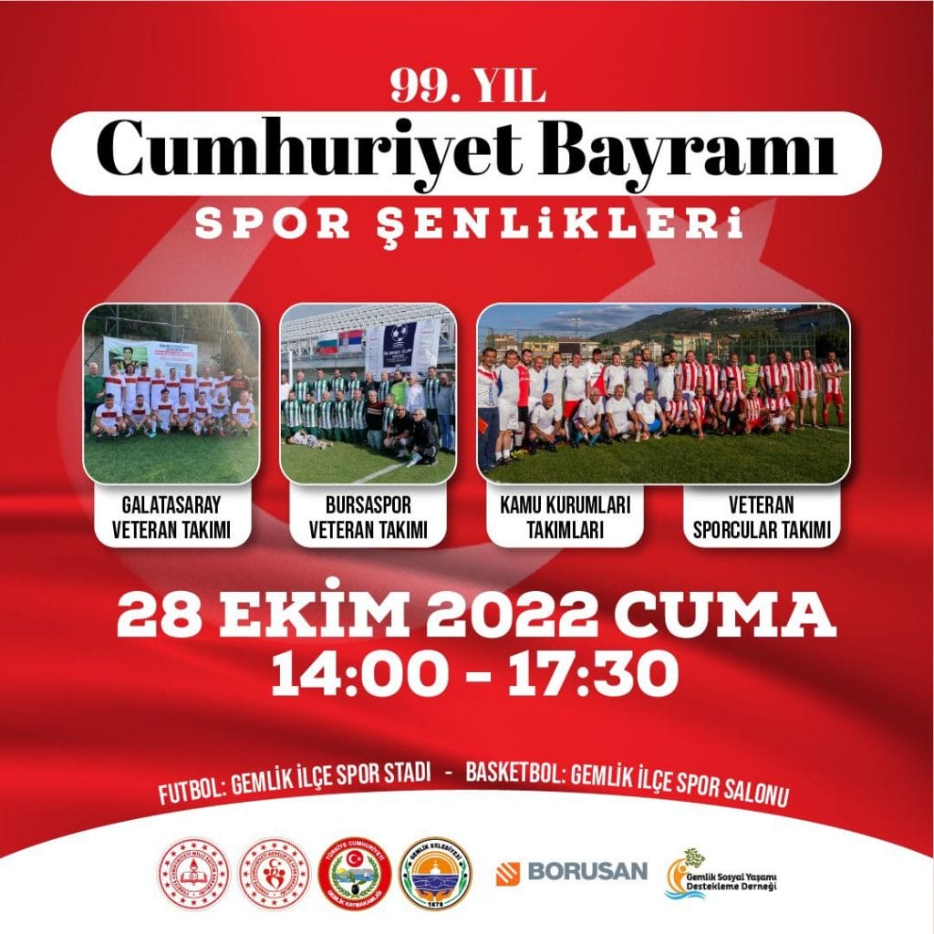 CUMHURİYETİN 99.YILINDA GEMLİK’TE SPOR ŞENLİKLERİ