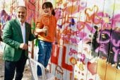 Duvarları tuvale dönüştüren şenlik