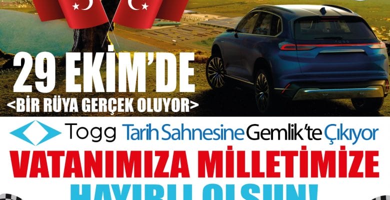 Gemlik Ticaret ve Sanayi Odasından Togg’a özel çalışma.