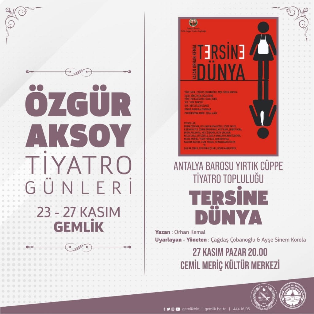 BİNLERCE TİYATRO SEVER GEMLİK’TE BULUŞACAK