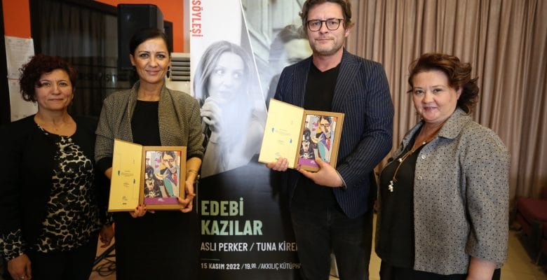    Edebi Kazılar’ın konuğu Tuna Kiremitçi ve Aslı Perker oldu