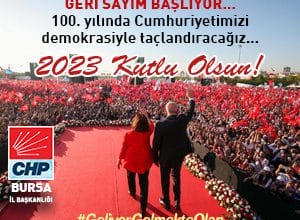 CHP Bursa İl Başkanlığı Yeni Yılınızı Kutlar…