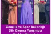 Şiir Okuma Yarışması Türkiye Birincisi Gemlik’ten Merve Oruç oldu