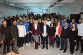 Nilüferli futbolcular öğrencilerle deneyimlerini paylaştı