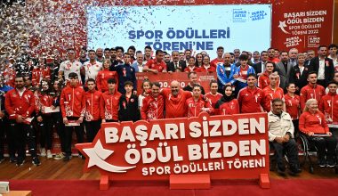 Sporun yıldızlarına ödül yağdı