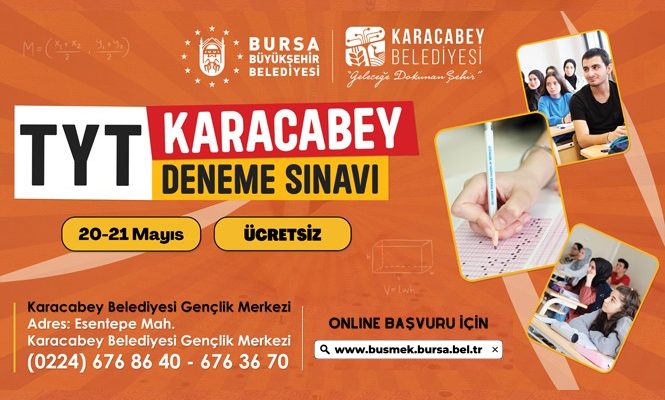 Karacabey’de gerçeğe yakın TYT provası