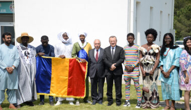 Misafir öğrencilerin mezuniyet coşkusu