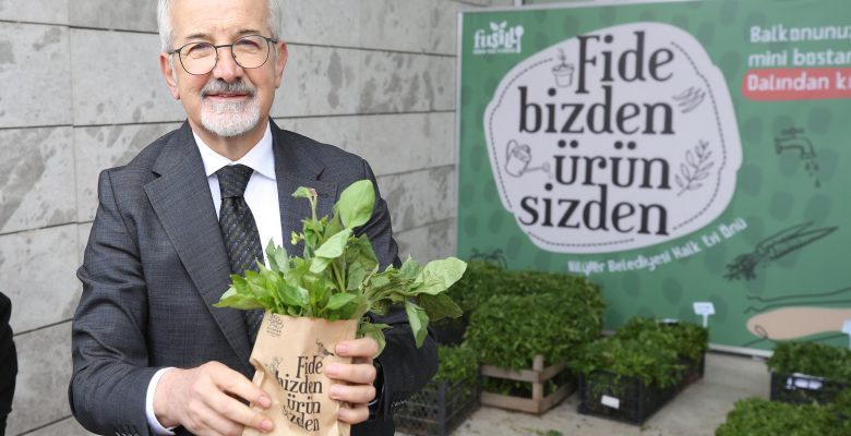 Nilüfer’de balkon tarımı bu fidelerle yaygınlaşıyor