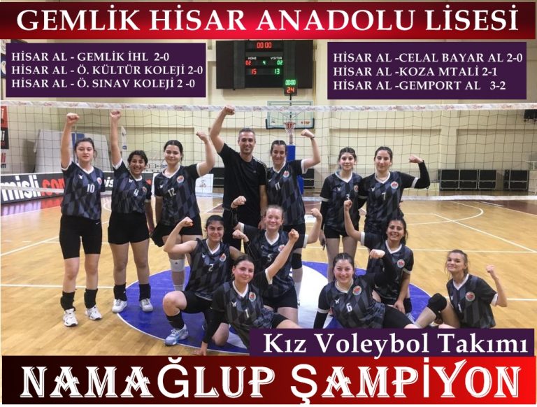 HİSAR ANADOLU LİSESİ NAMAĞLUP ŞAMPYON