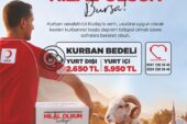 TÜRK KIZILAY BURSA İL MERKEZİ KURBAN BEDELLERİNİ AÇIKLADI