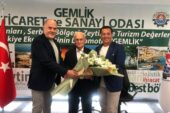 GTSO’dan Akıt’a Şeref Üyeliği Belgesi