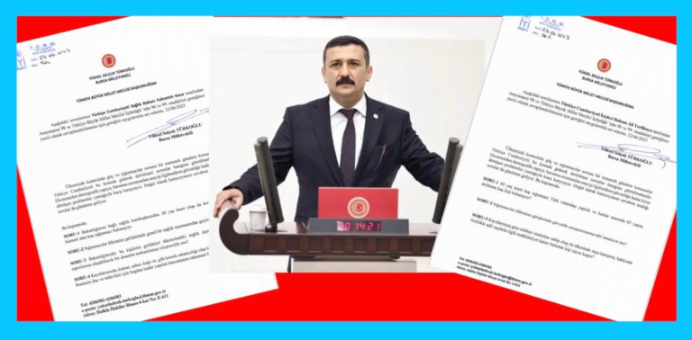 TÜRKOĞLU’NDAN İÇİŞLERİ VE SAĞLIK BAKANLIĞINA SIĞINMACI SORULARI