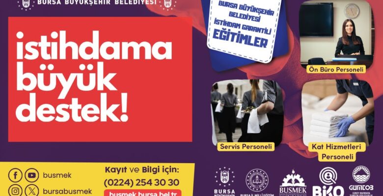 BUSMEK’ten istihdam garantili yeni kurs