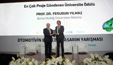 Otomotivin Geleceği Tasarım Yarışması’nda En Çok Proje Gönderen Üniversite Ödülü BUÜ’nün