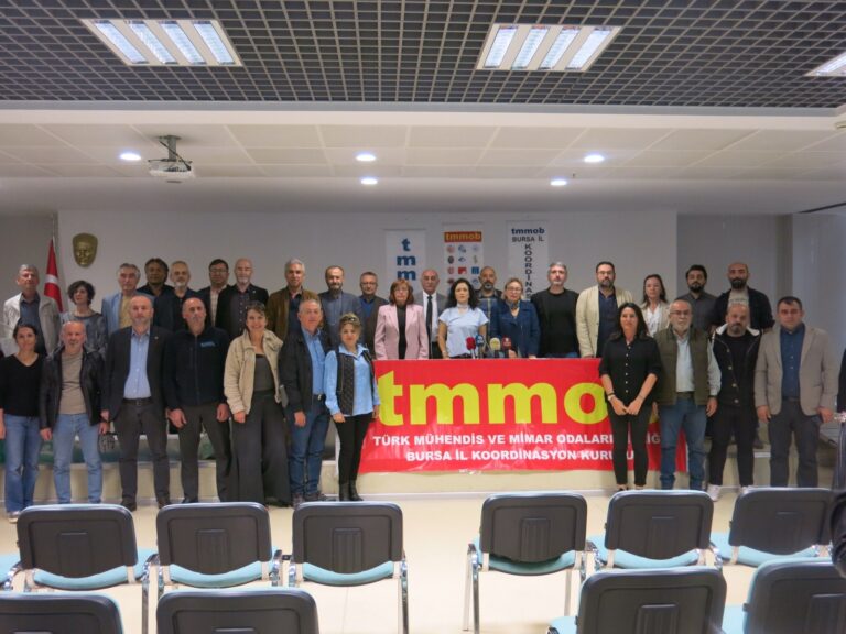 TMMOB BURSA İKK’DAN İSRAİL’E KINAMA…