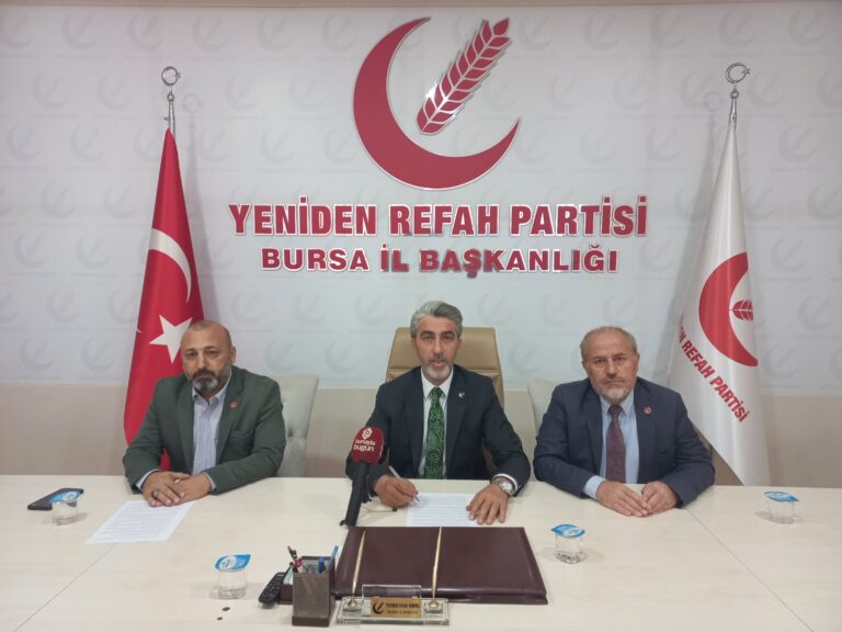 YENİDEN REFAH PARTİSİNDEN ‘ÖZGÜR FİLİSTİN’ MİTİNGİNE DAVET