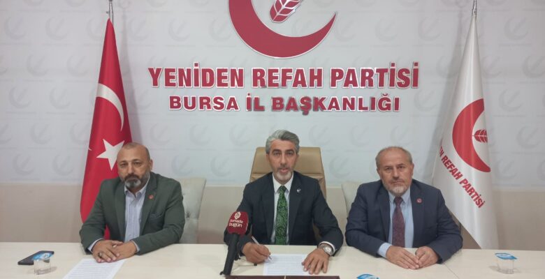 YENİDEN REFAH PARTİSİNDEN ‘ÖZGÜR FİLİSTİN’ MİTİNGİNE DAVET