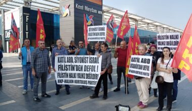 HALKIN KURTULUŞ PARTİSİNDEN İSRAİL PROTESTOSU HALKIN KURTULUŞ PARTİSİNDEN İSRAİL PROTESTOSU