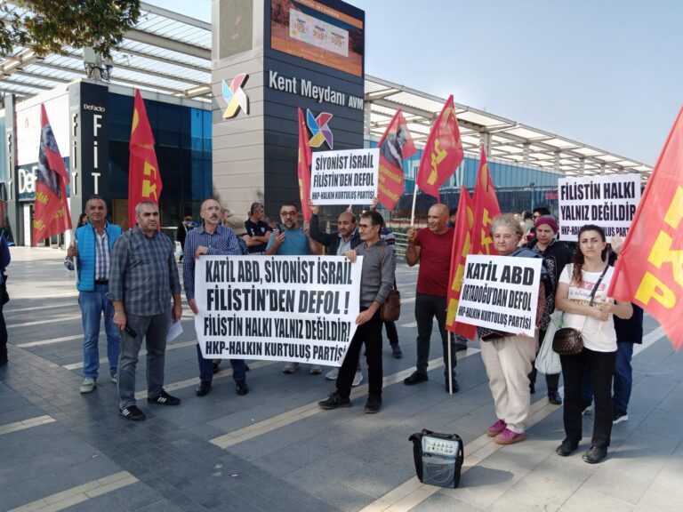 HALKIN KURTULUŞ PARTİSİNDEN İSRAİL PROTESTOSU