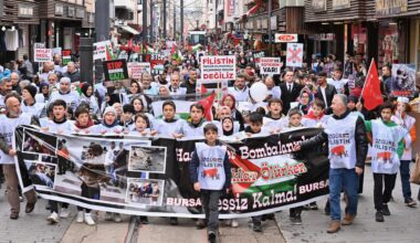 Bursa’nın çocukları Filistin için tek yürek