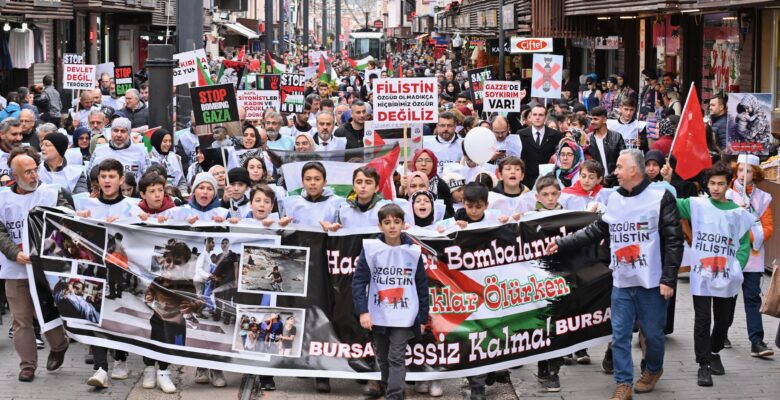 Bursa’nın çocukları Filistin için tek yürek
