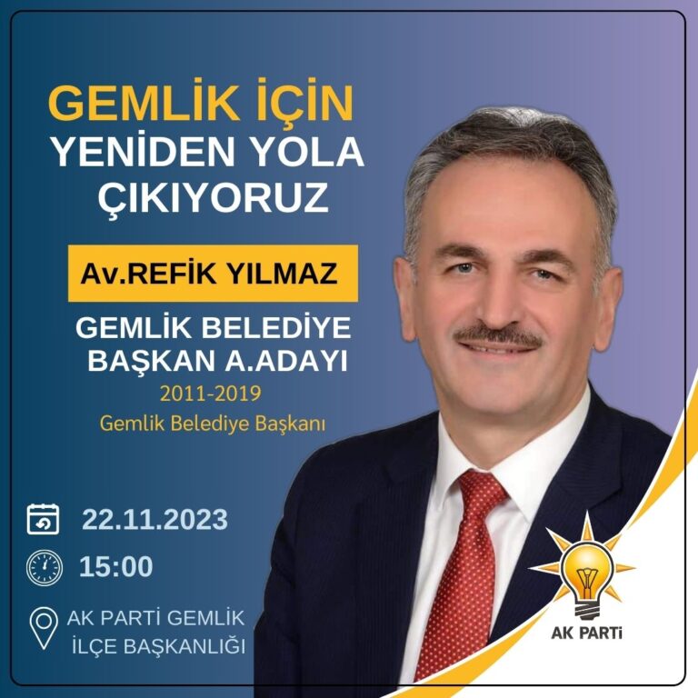 Refik Yılmaz Adaylığını Açıklıyor