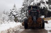 Gemlik’te Kar’dan Kapalı Yol Kalmadı