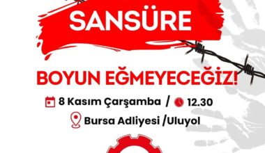 Gazetecilerden sansüre hayır!