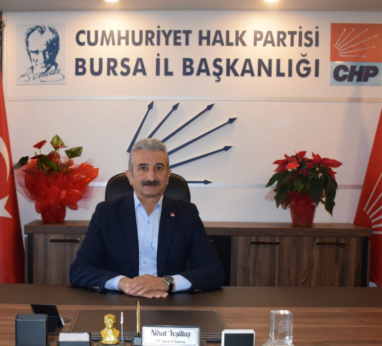 CHP BURSA İL BAŞKANI YEŞİLTAŞ’TAN HEYELAN AÇIKLAMASI