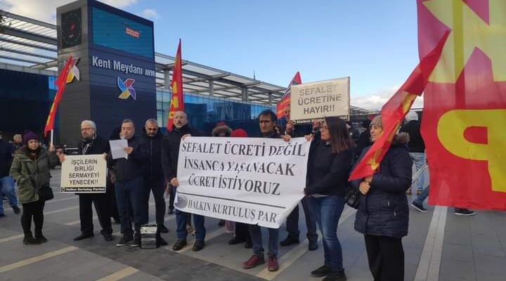 HKP’den Zamma, İşsizliğe, Pahalılığa ve Asgari Ücrete Tepki Eylemi
