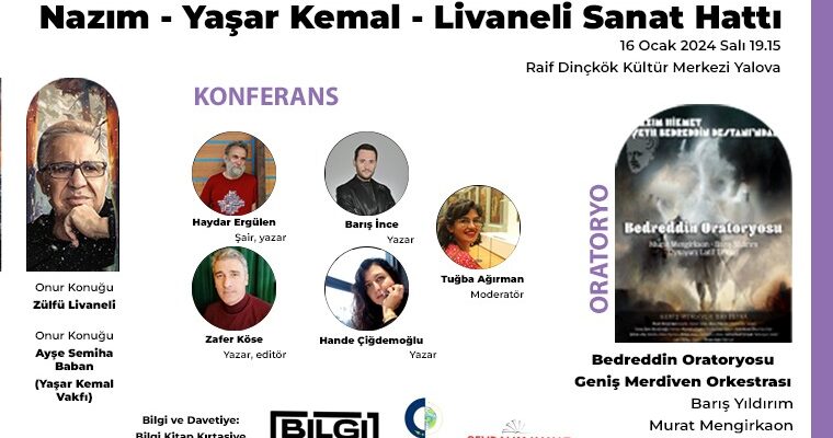 NAZIM HİKMET, YAŞAR KEMAL VE ZÜLFÜ LİVANELİ BİR KİTAPTA BULUŞUYOR