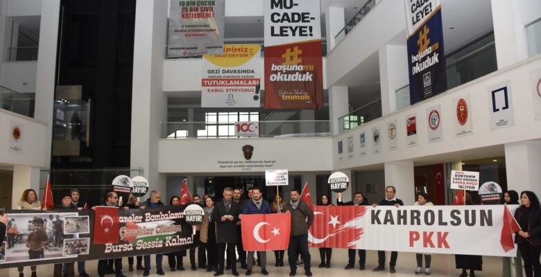 HKMO BURSA ŞUBESİ’NDEN İSRAİL VE PKK’YA KINAMA