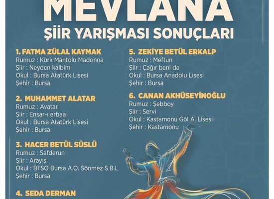Gençlerin Mevlana sevgisi satırlara döküldü