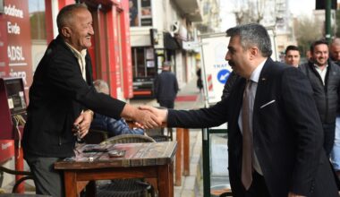 BAŞKAN YILMAZ, KOMŞU ZİYARETİNDE