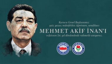BAŞKAN ACAR’DAN MEHMET AKİF İNAN MESAJI