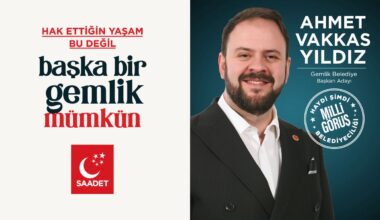 Saadet Partisi Gemlik Belediye Başkan Adayı Ahmet Vakkas Yıldız Oldu