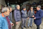ERKAN AYDIN’DAN KENTSEL DÖNÜŞÜM MAĞDURU OTO TAMİRCİLERİNE DESTEK