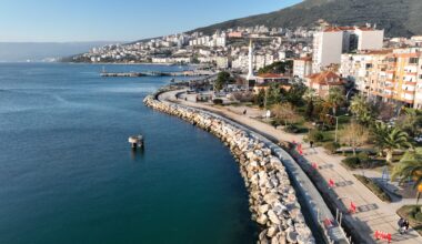 Gemlik’te kıyı koruma çalışmaları hızla sürüyor