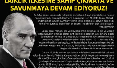 BURSA BAROSU; “LAİKLİK İLKESİNE SAHİP ÇIKMAYA VE SAVUNMAYA DEVAM EDİYORUZ!”