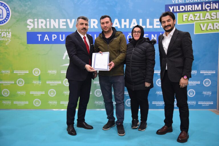 YILDIRIM’DA ‘İMAR’ TASARRUFU