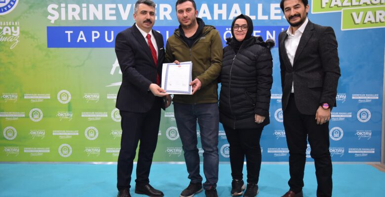 YILDIRIM’DA ‘İMAR’ TASARRUFU